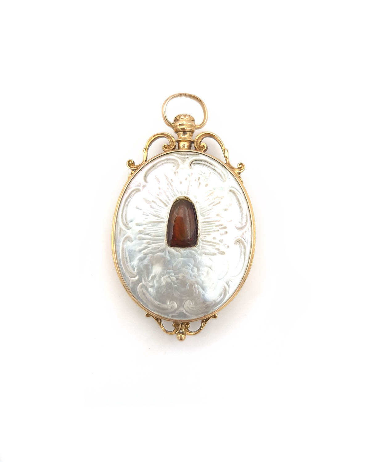 Gold locket pendant