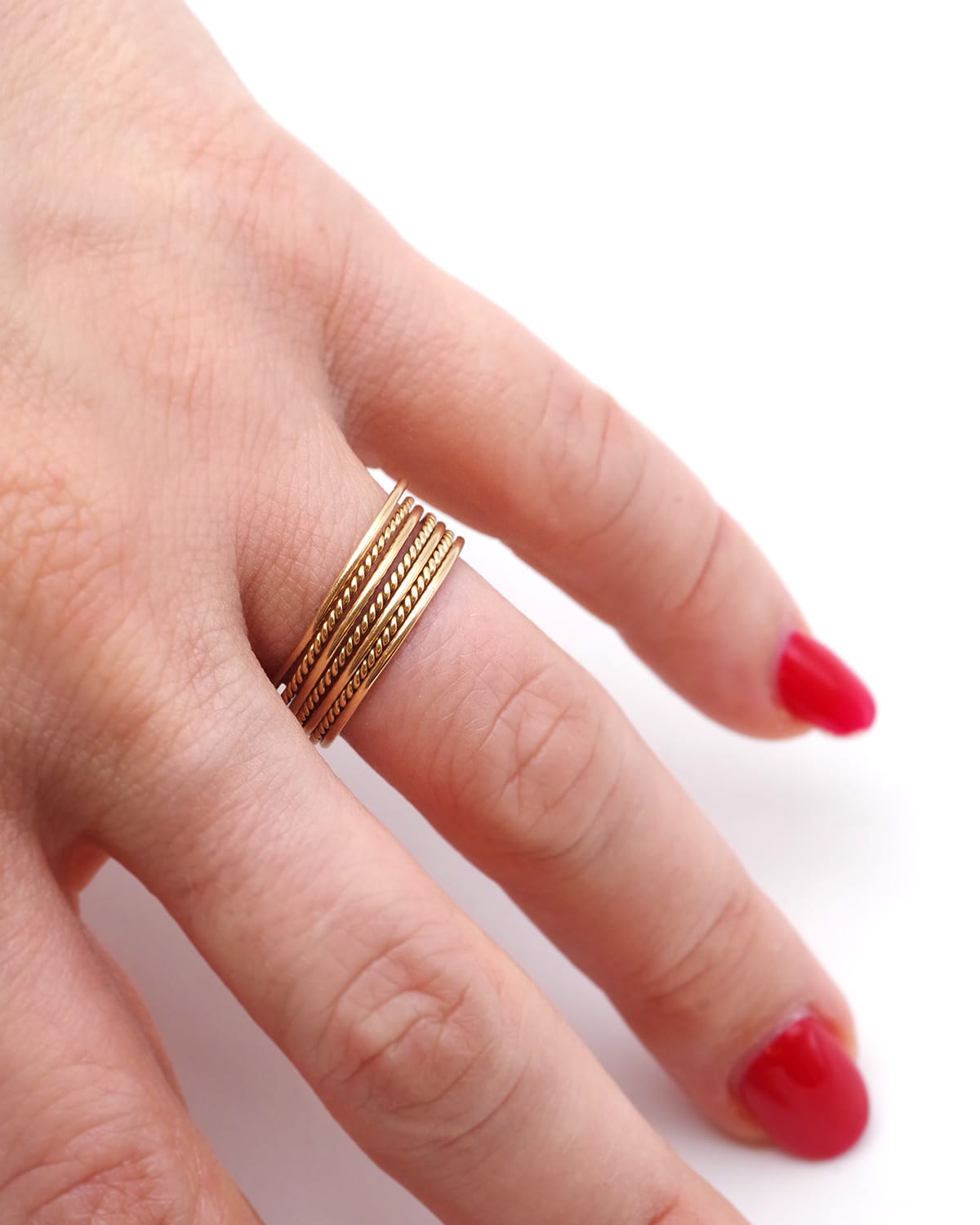 sevent day ring in gold