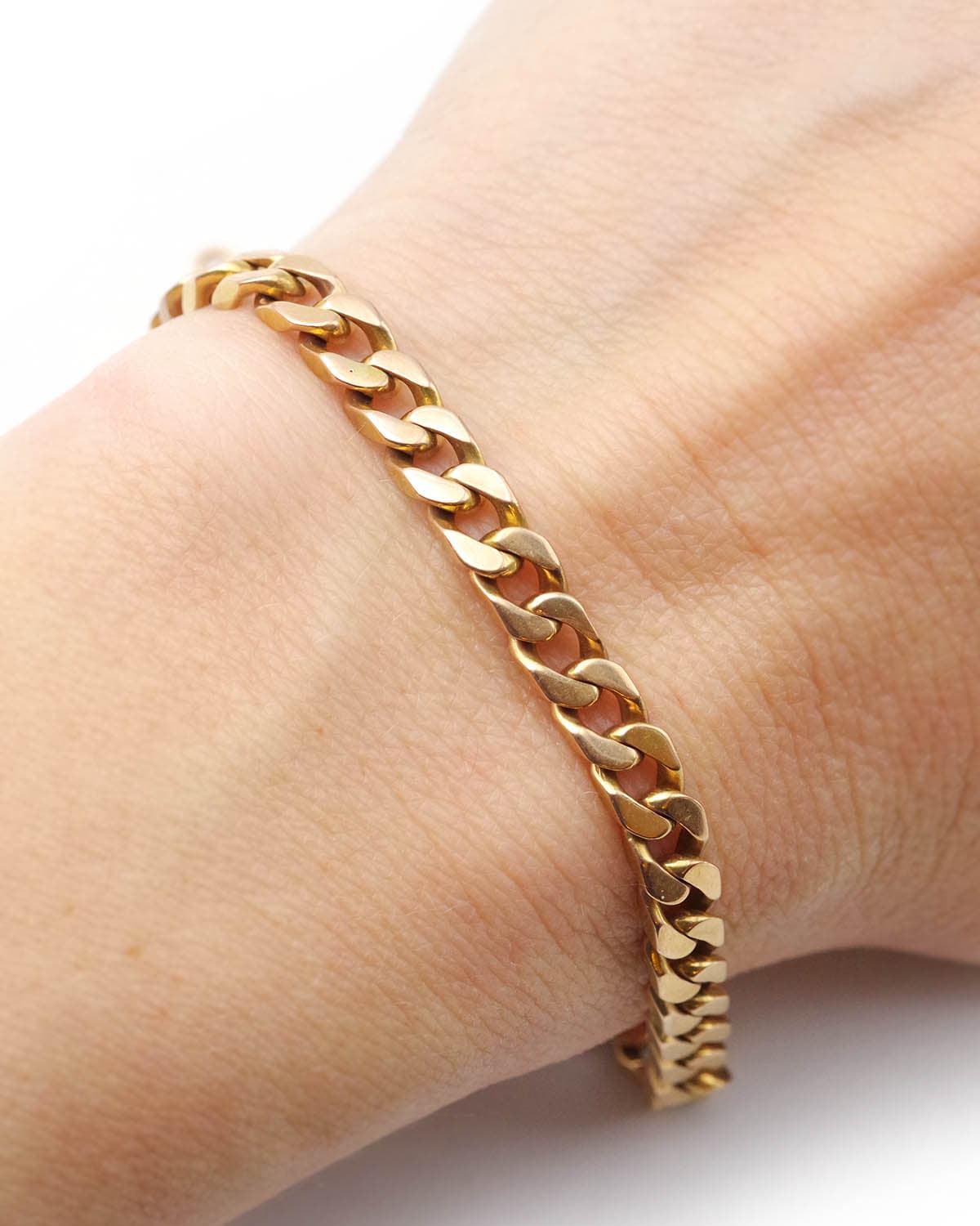 bracelet gourmette en or 18k