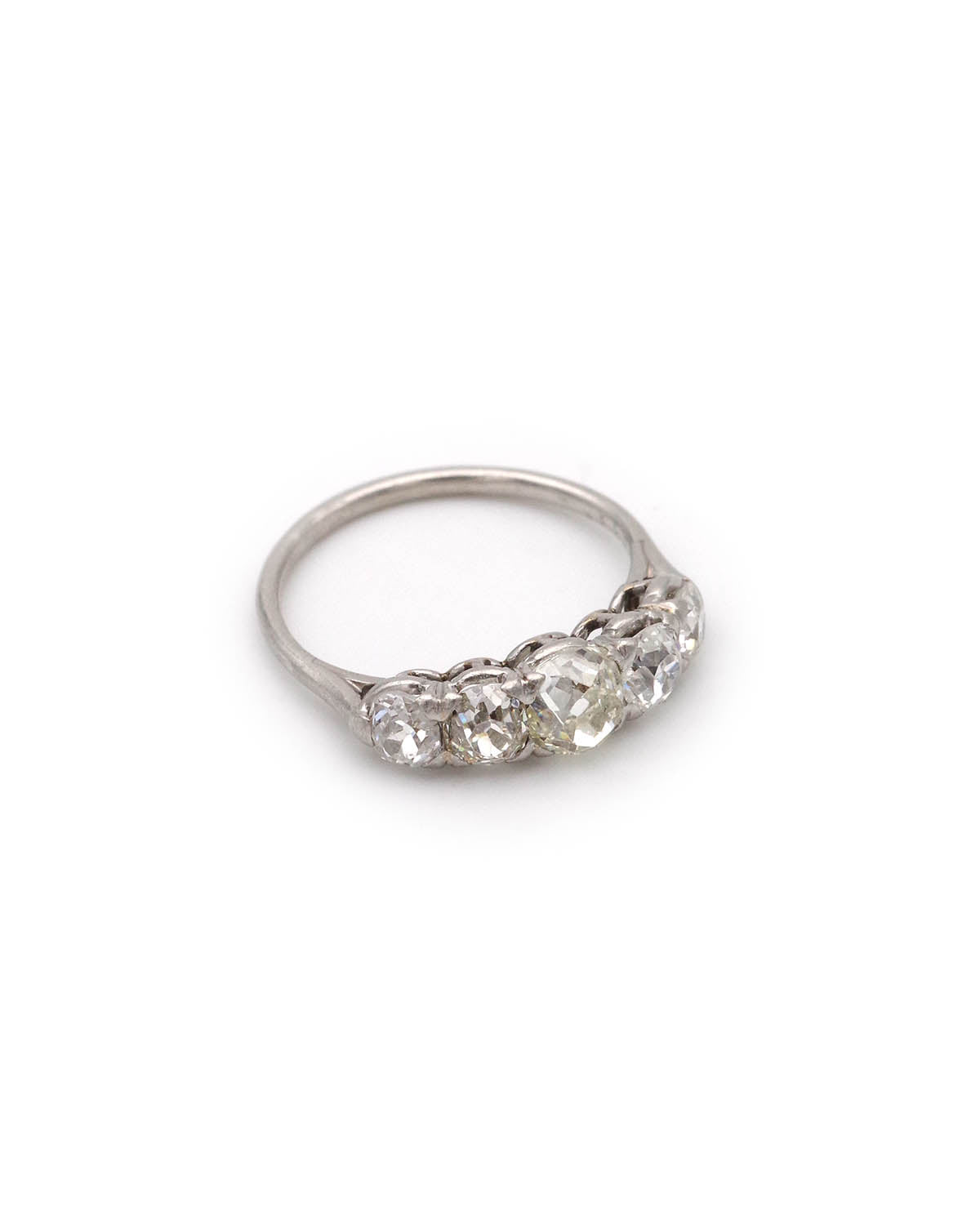 Antique five diamond ring