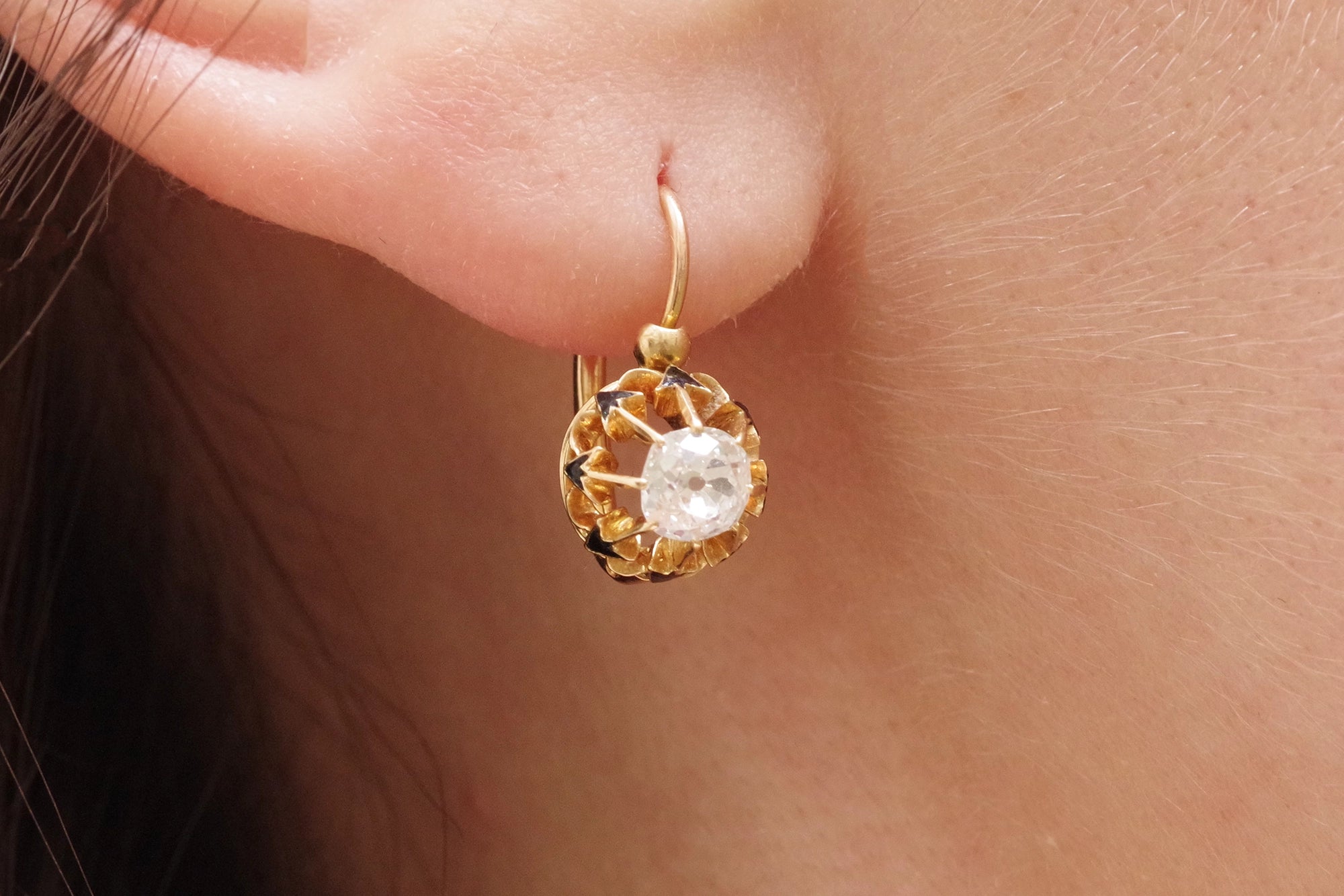 Dormeuses diamants 0.50 carat