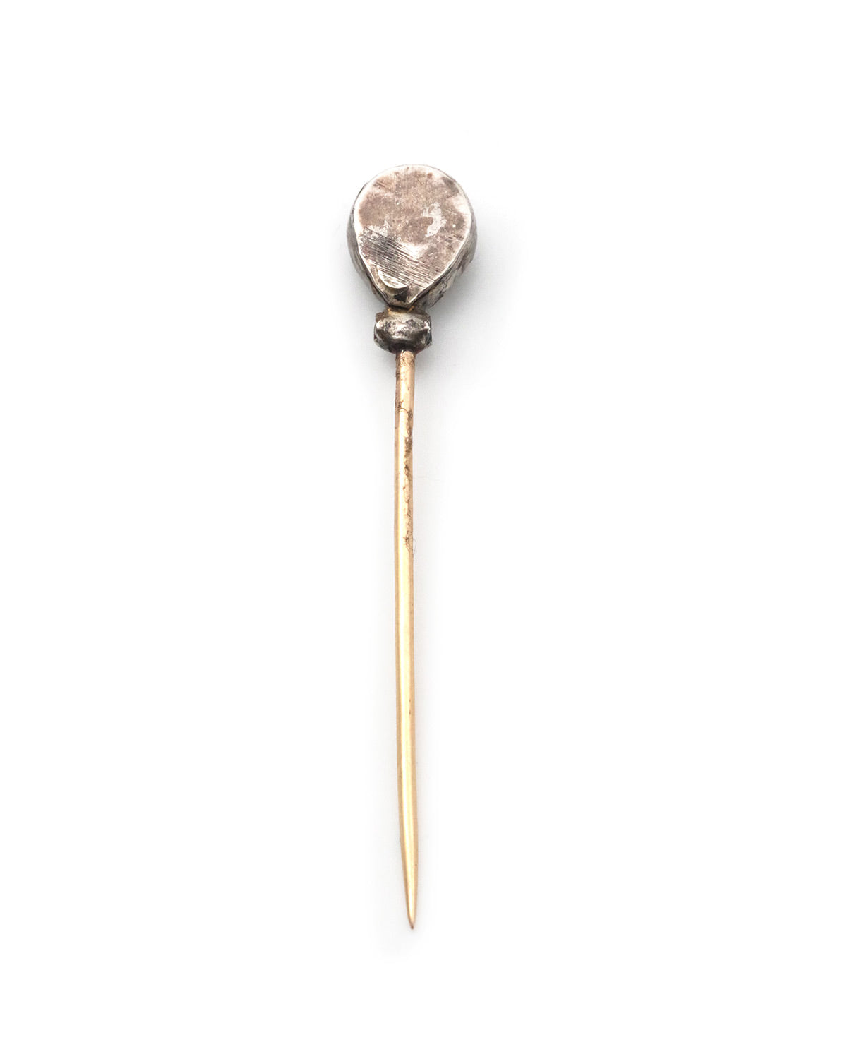 Victorian tie pin in gold and silver