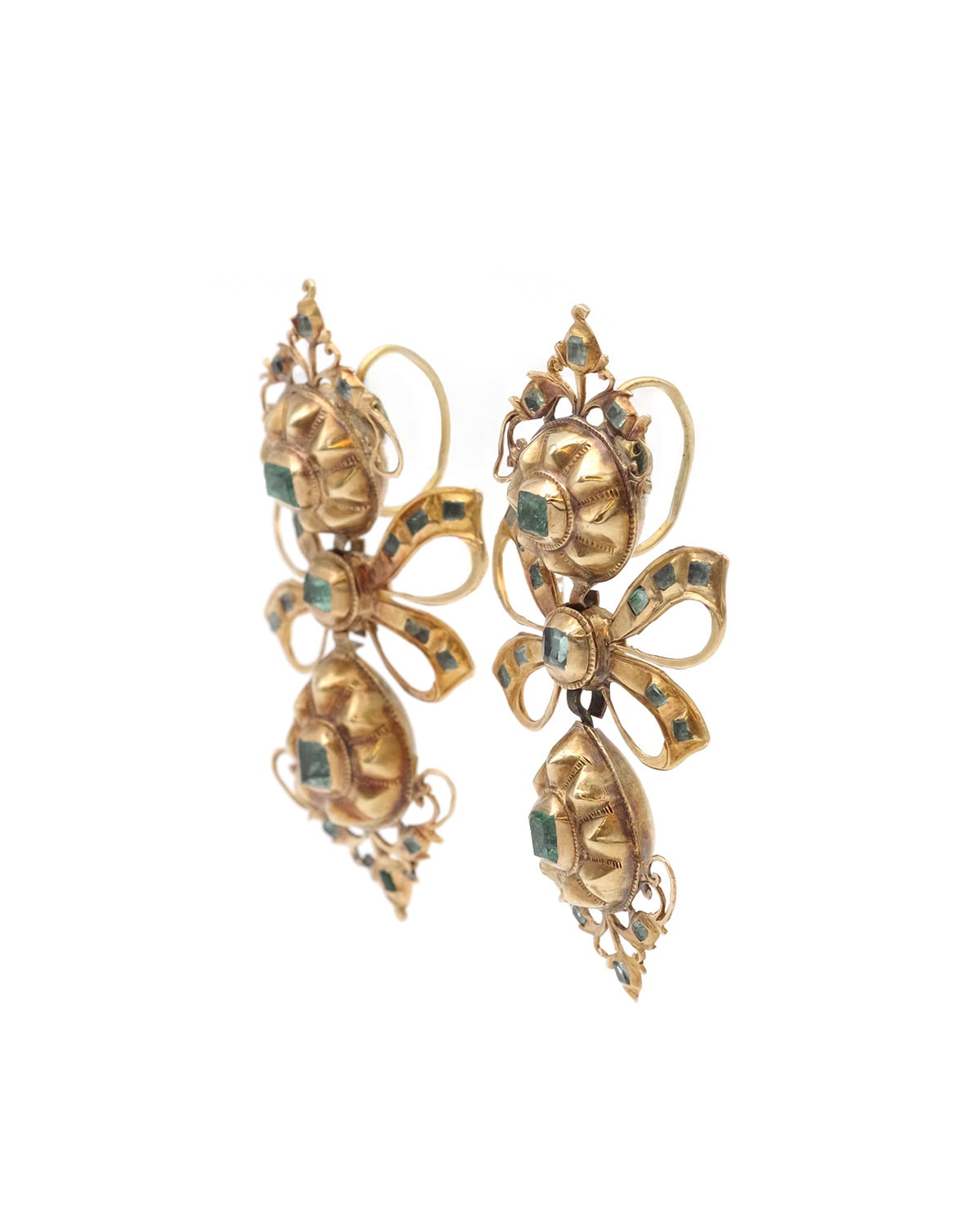 Antique emerald earrings