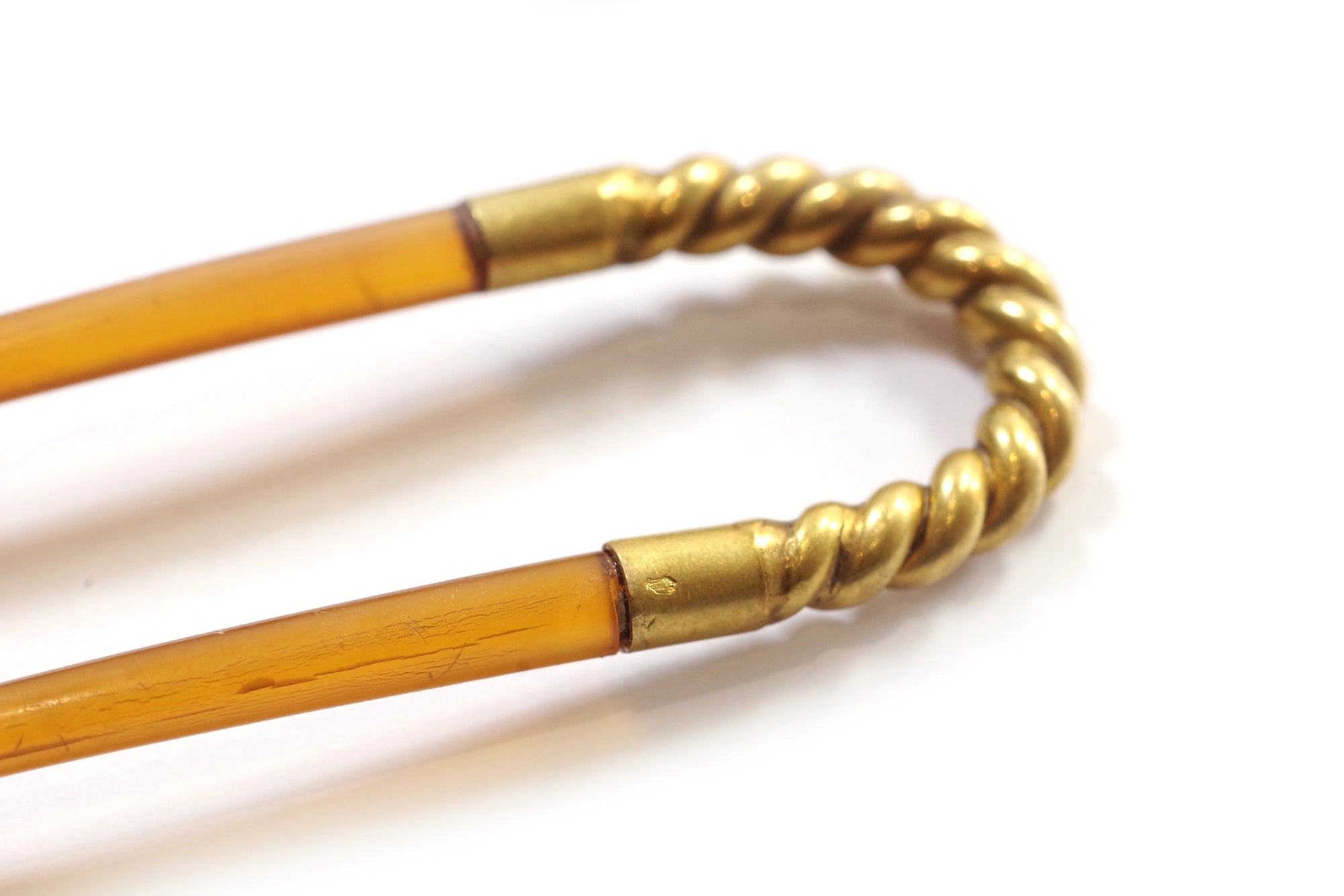 Gold Victorian wedding hair pins