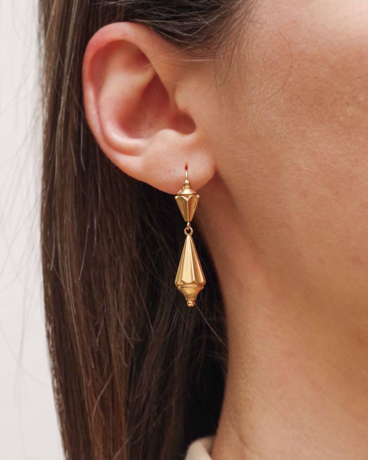 Pendants d'oreille en or