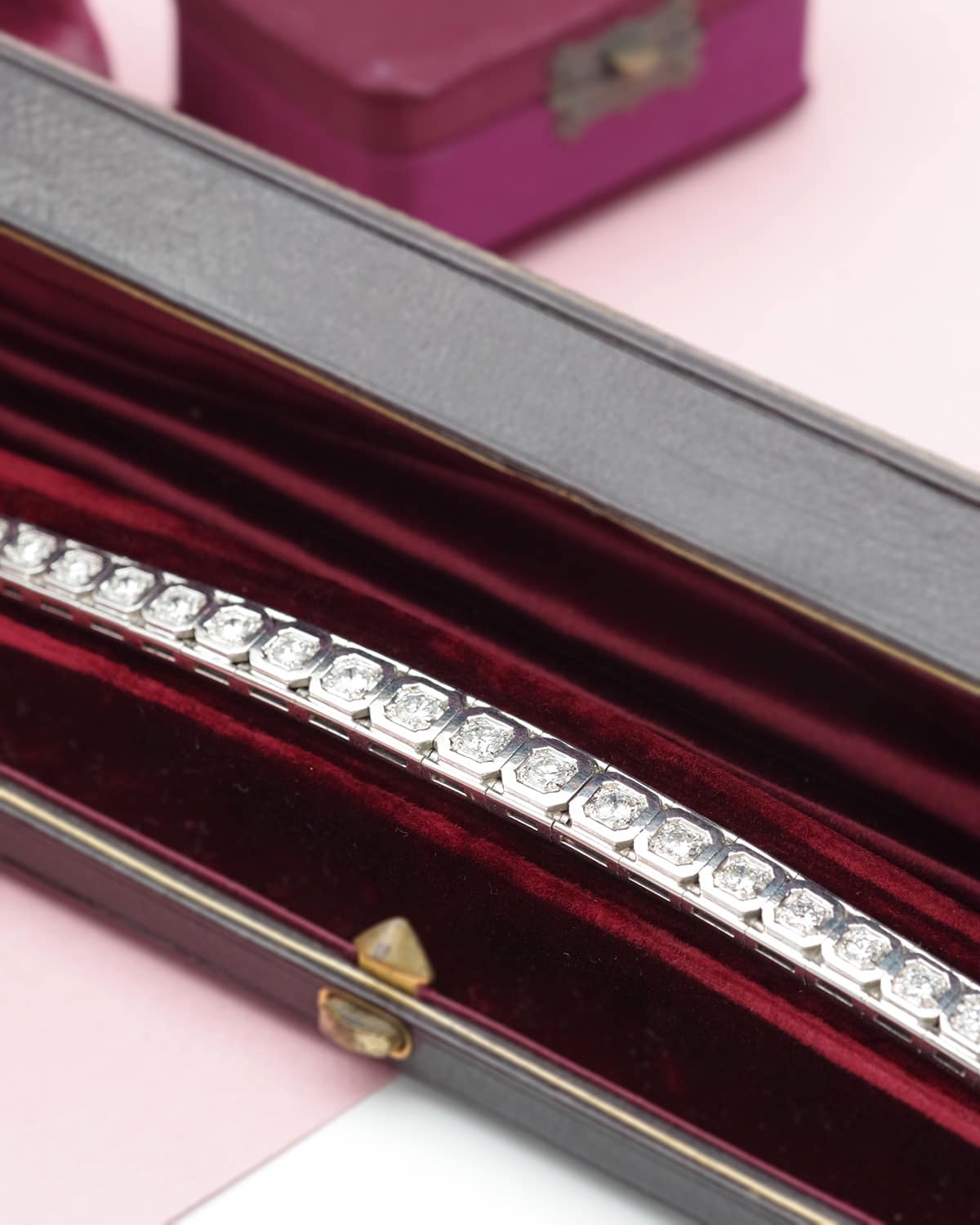 diamond platinum bracelet