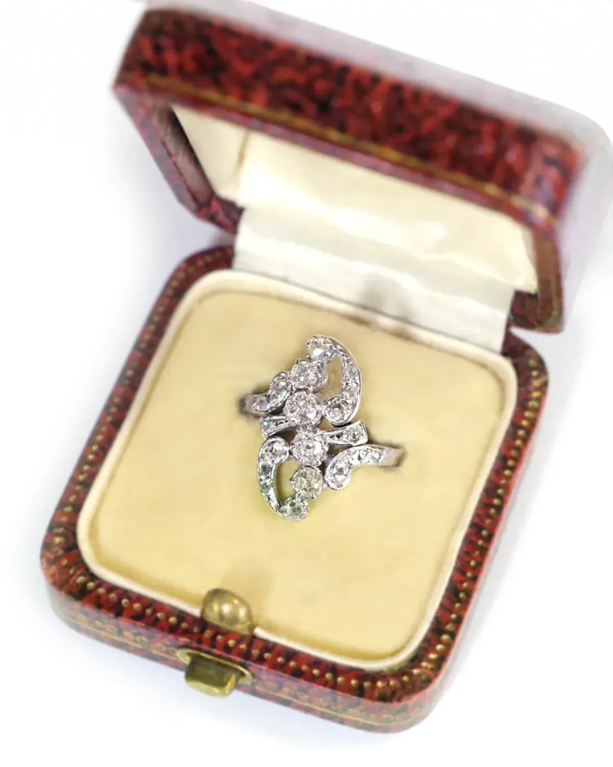 Bague diamants belle epoque en or