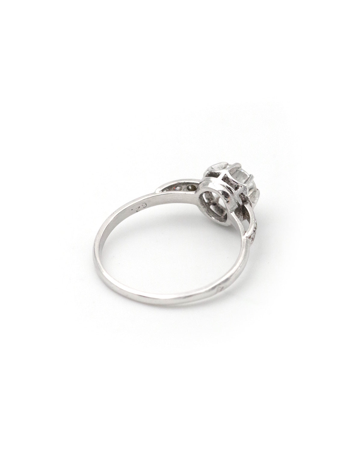 Bague diamant platine
