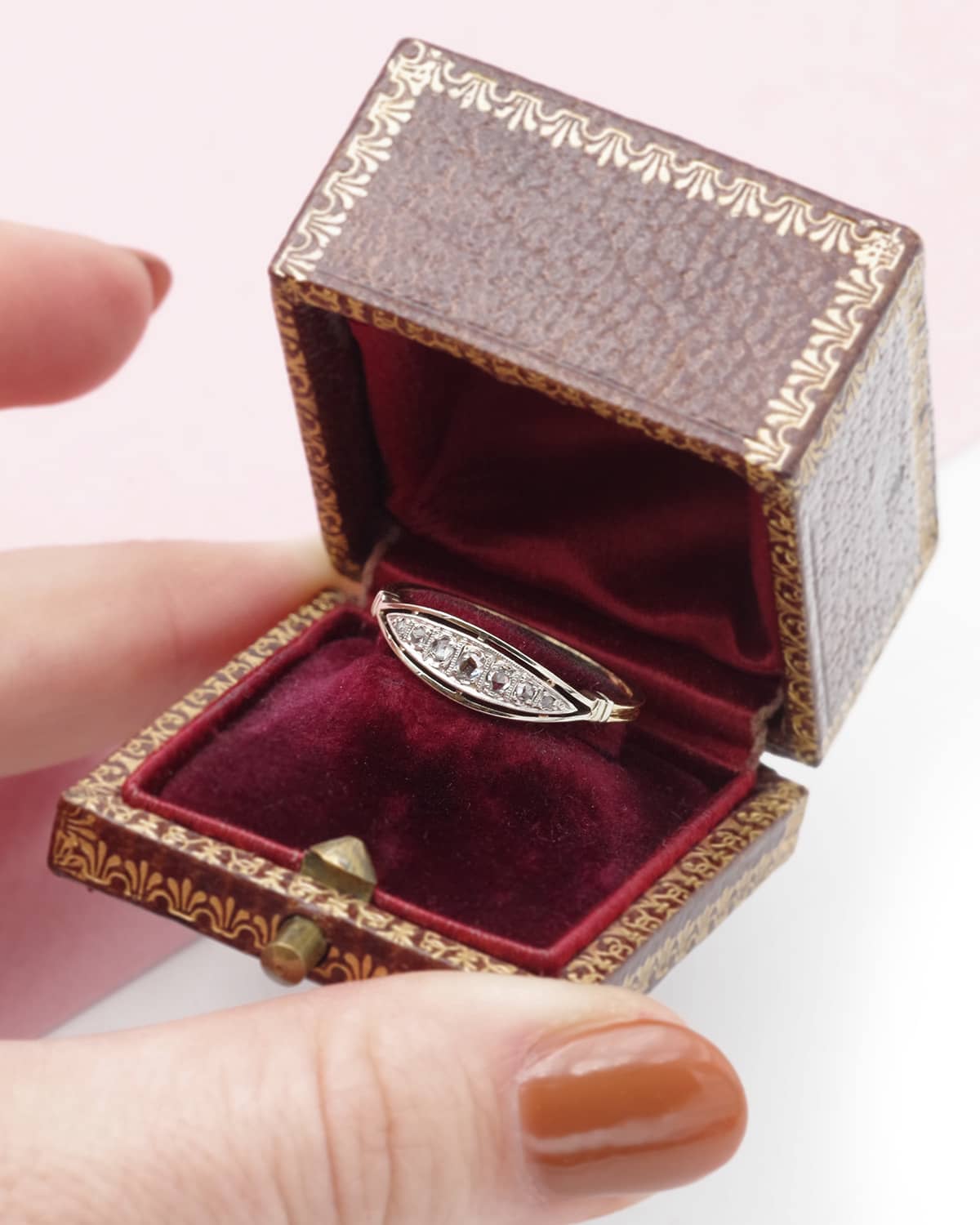 edwardian diamond band ring