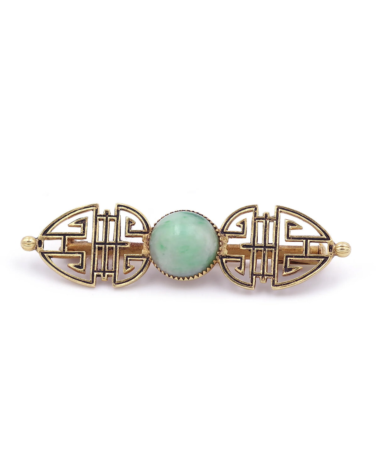broche art deco en or