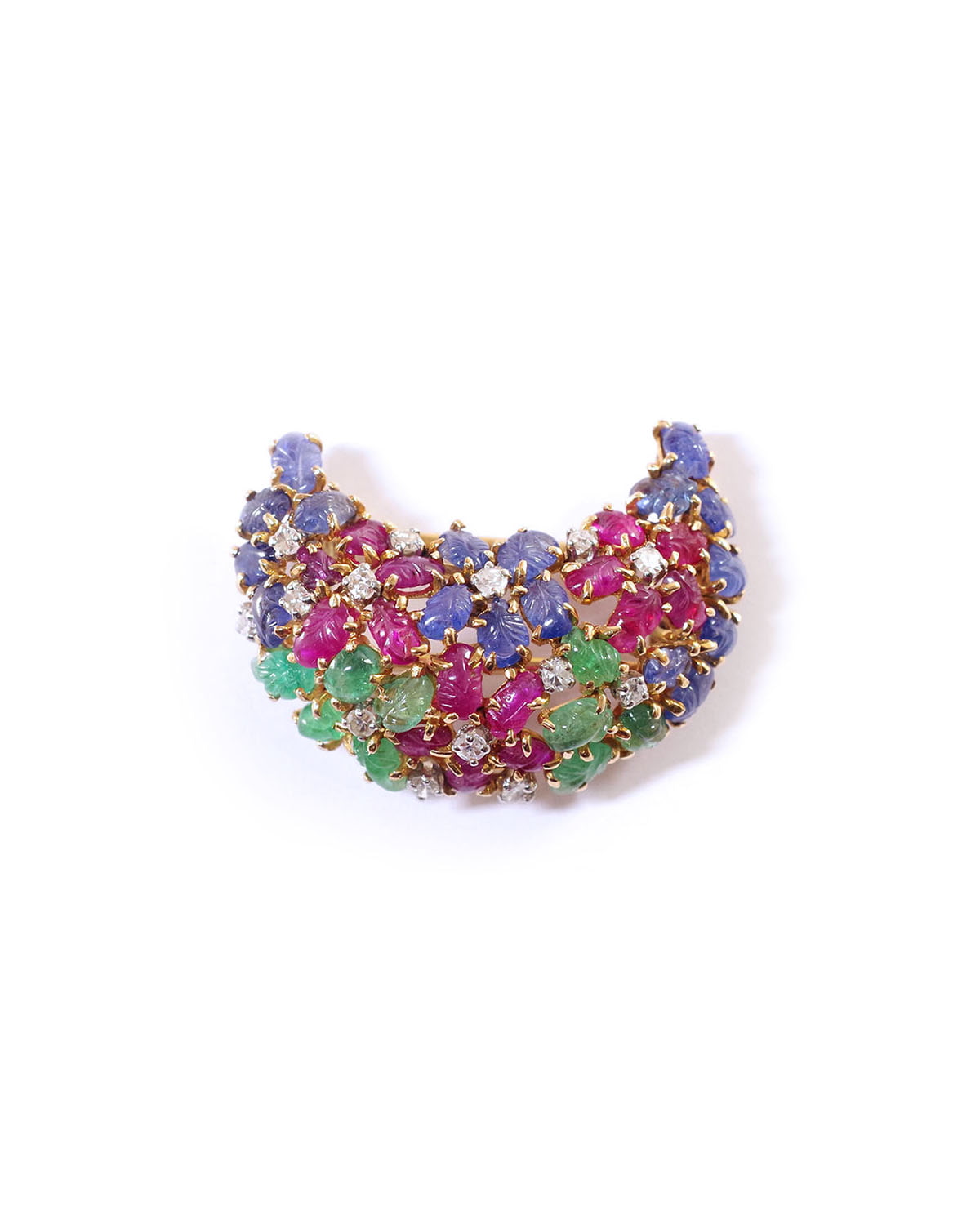 Clip de revers Art Deco Tutti Frutti