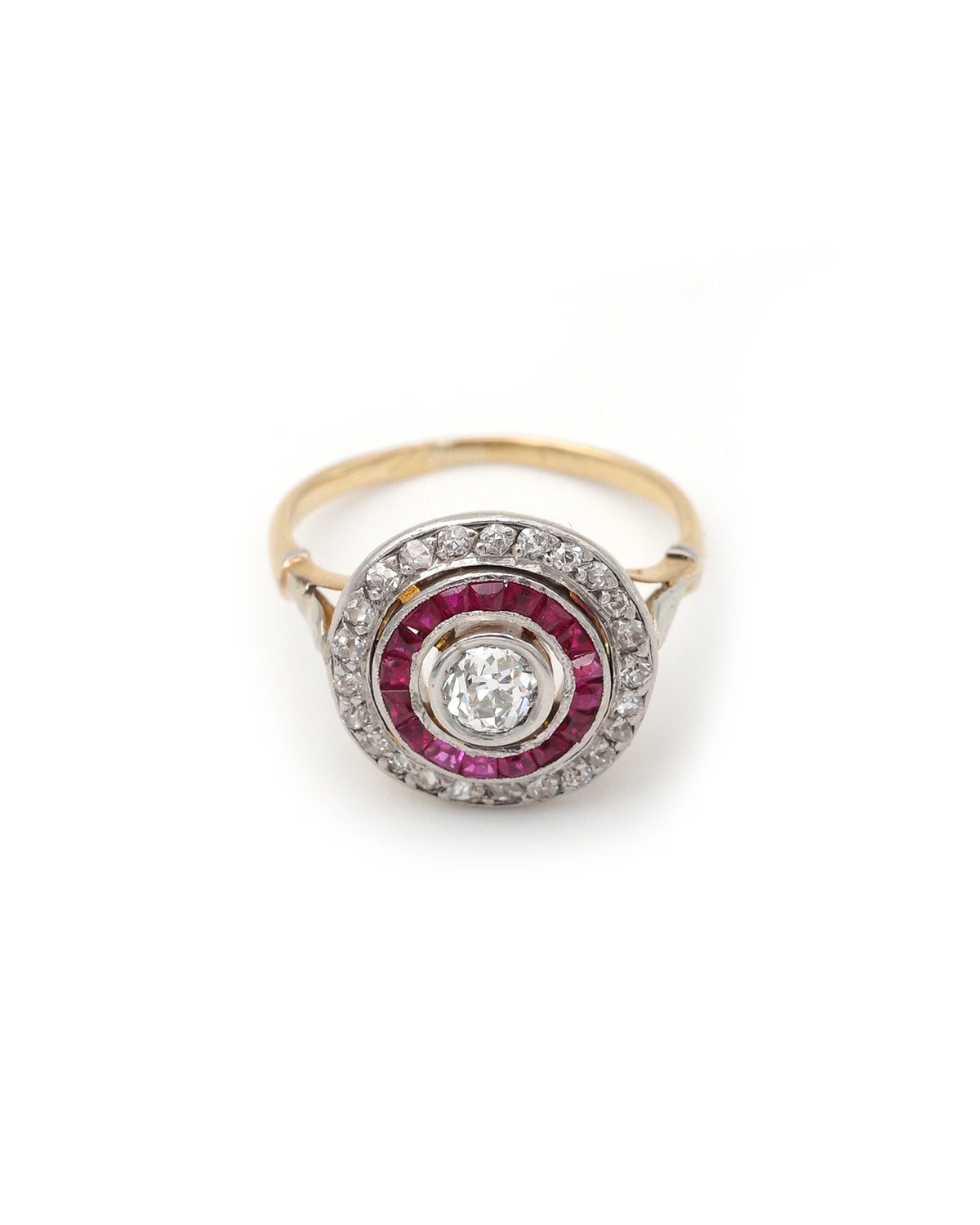 Art Deco diamond ruby ring