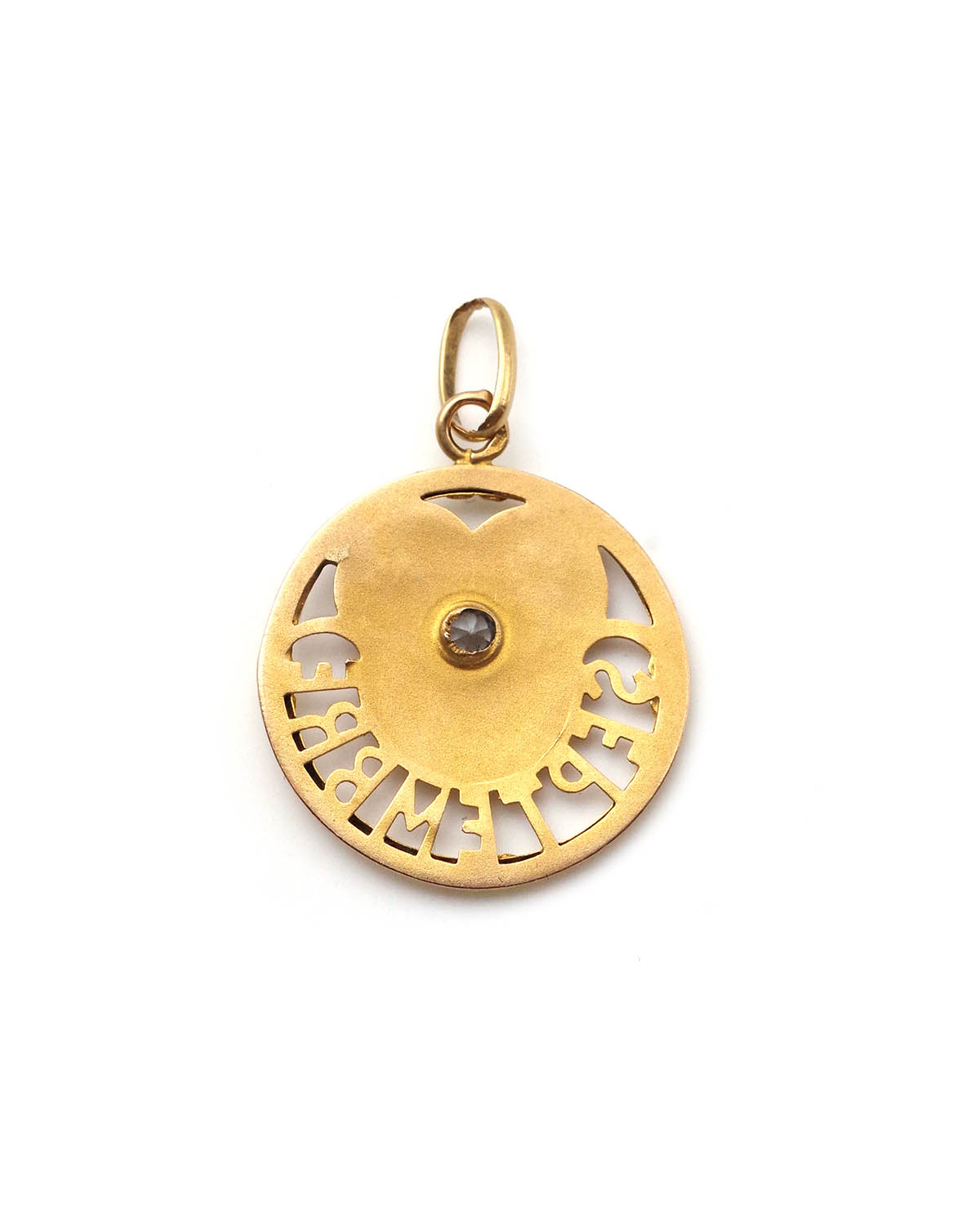 Pendentif mois de septembre en or