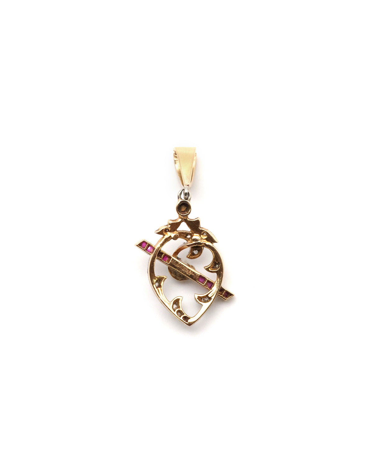 Belle Epoque ruby pendant