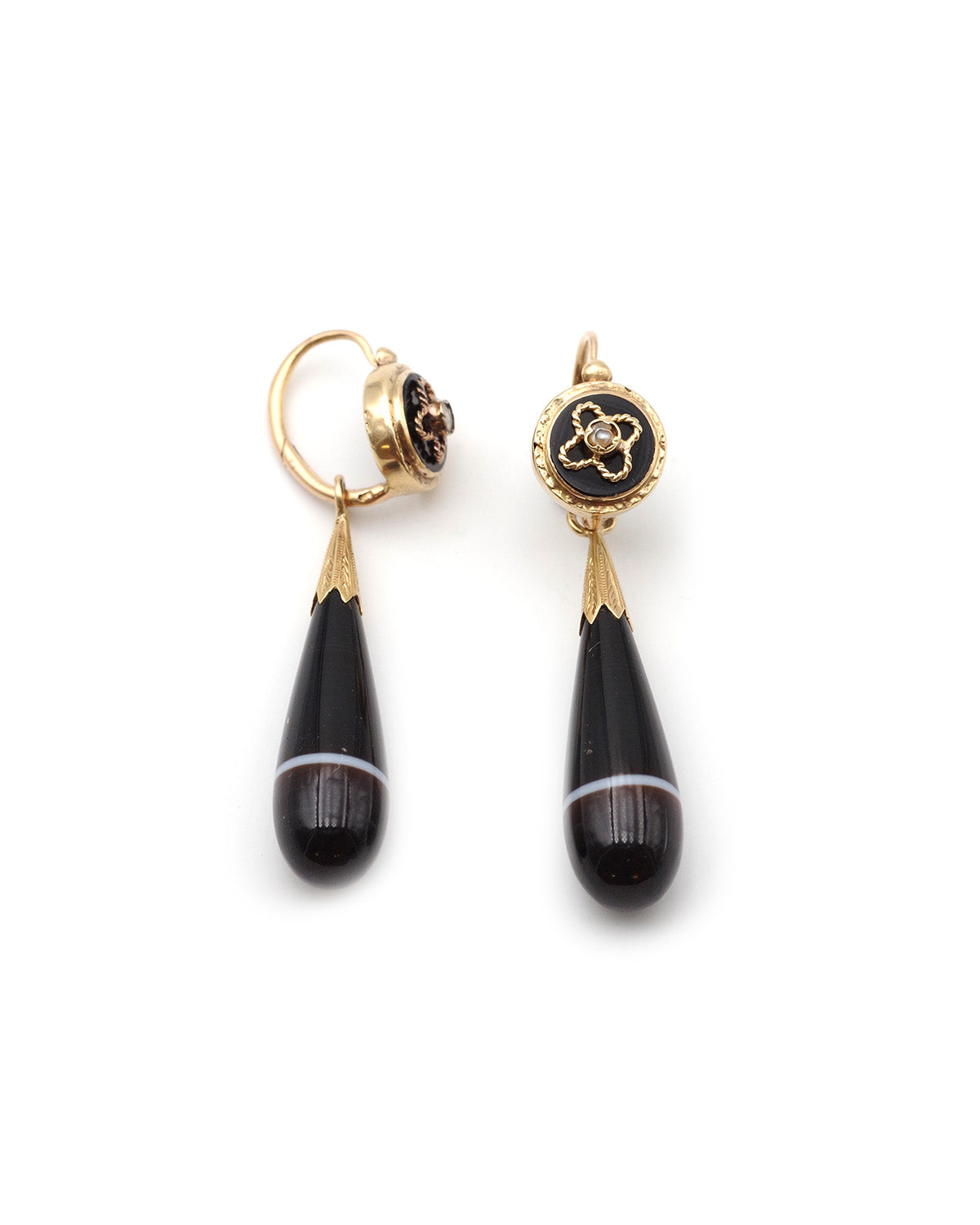 Boucles d'oreille ancienne en or