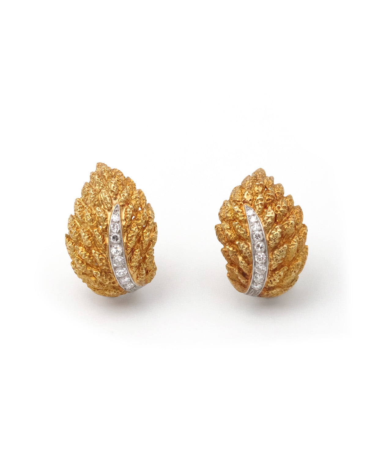 Boucheron Paris feather ear clips