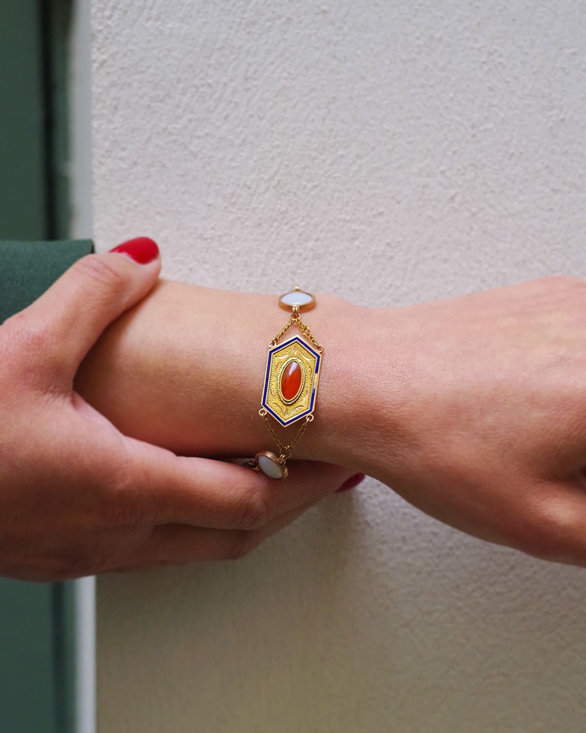 First Empire bracelet with carnelian