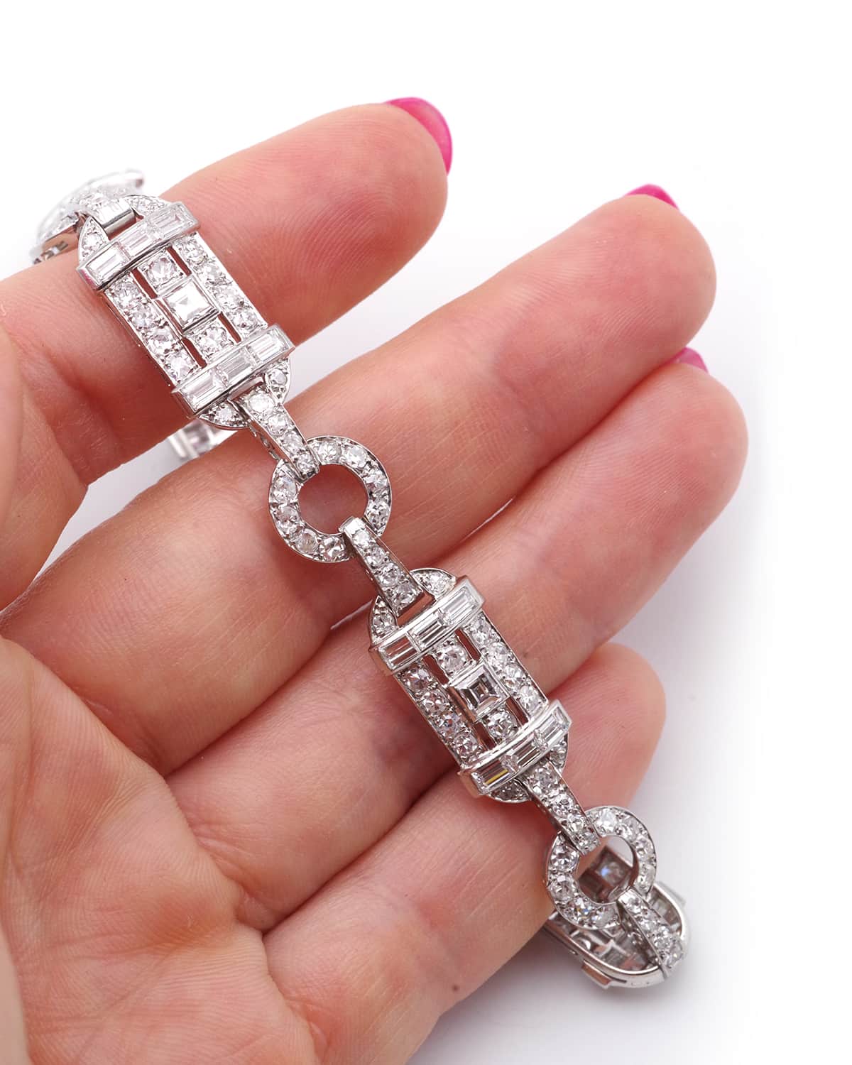 Art deco diamond bracelet