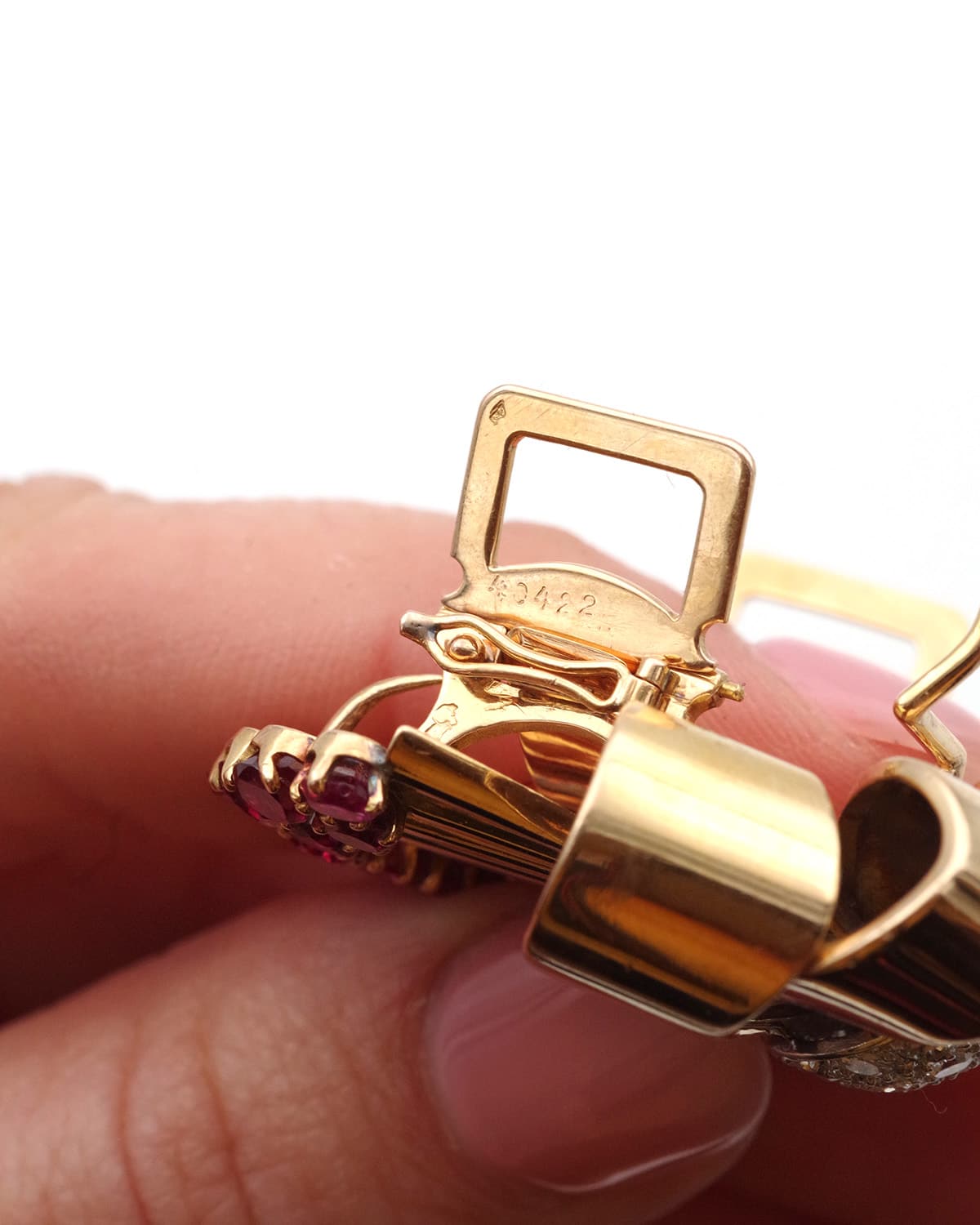 Broche clip transformable en or