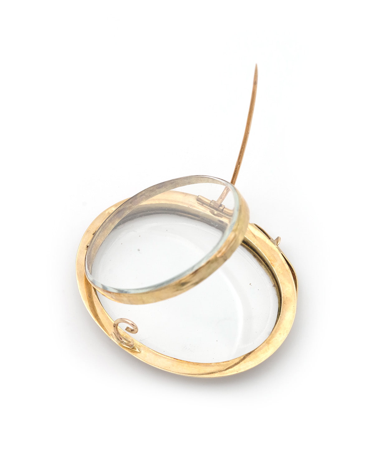 Broche émail napoléon III