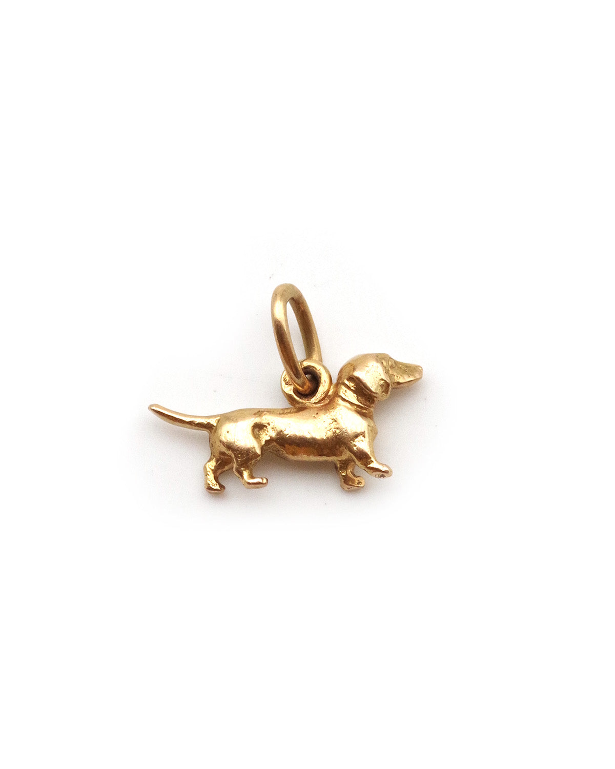 pendentif teckel en or