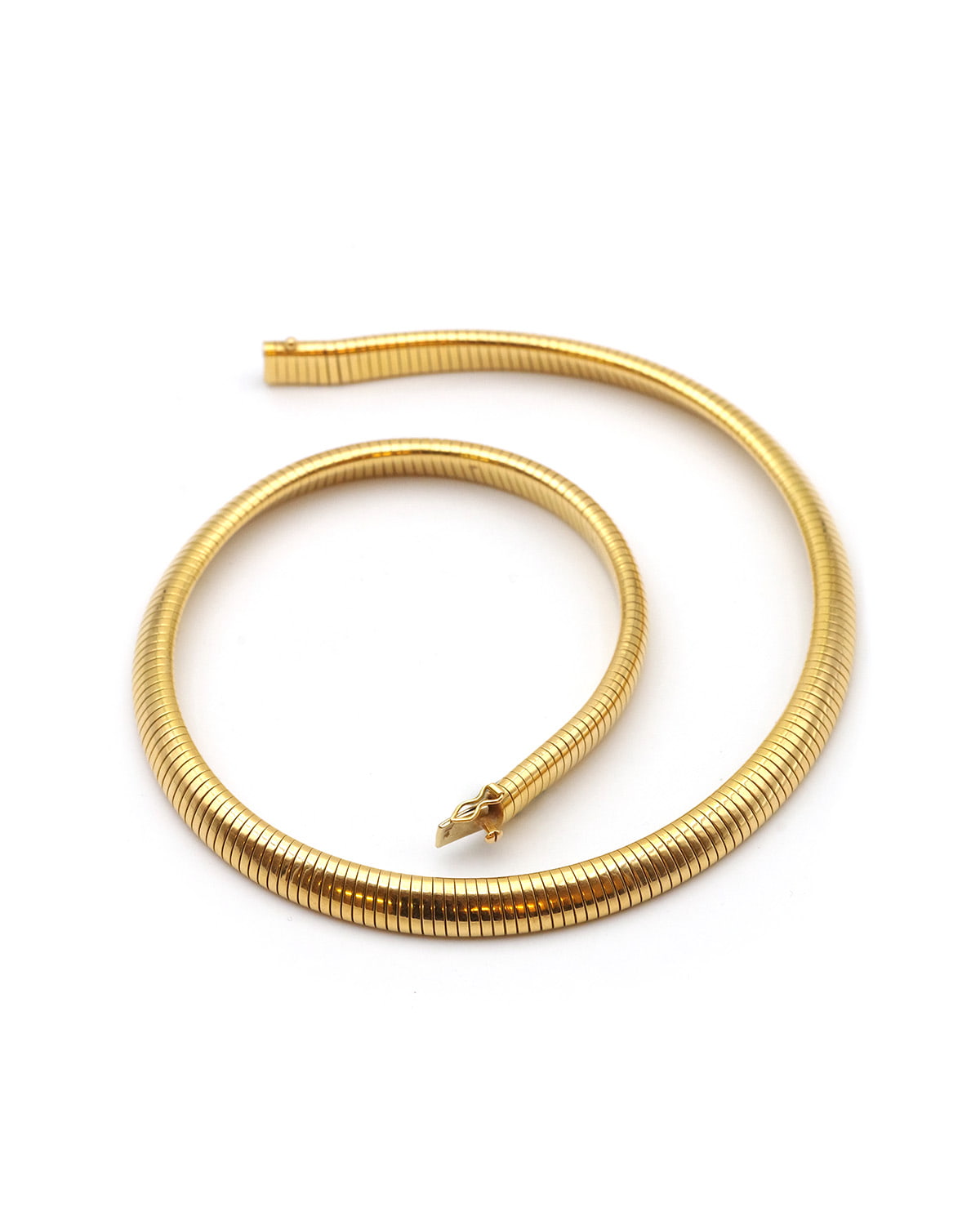 Collier vintage tubogas en or
