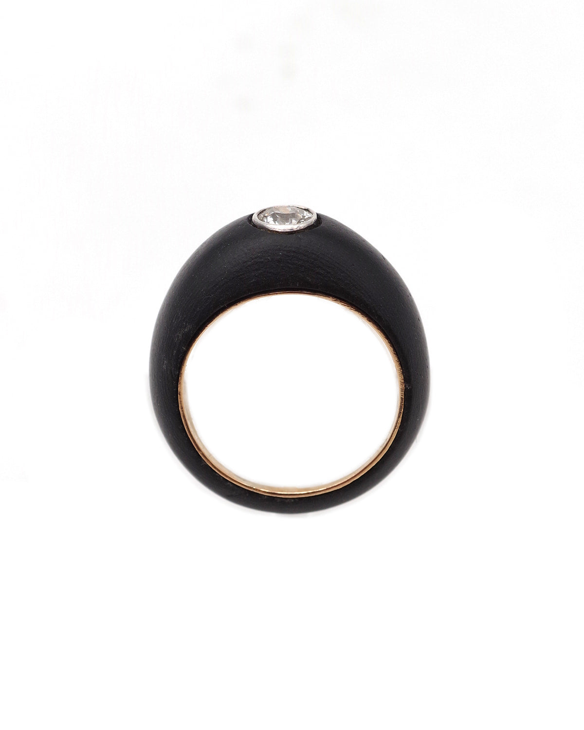 Art deco diamond Gypsy ring