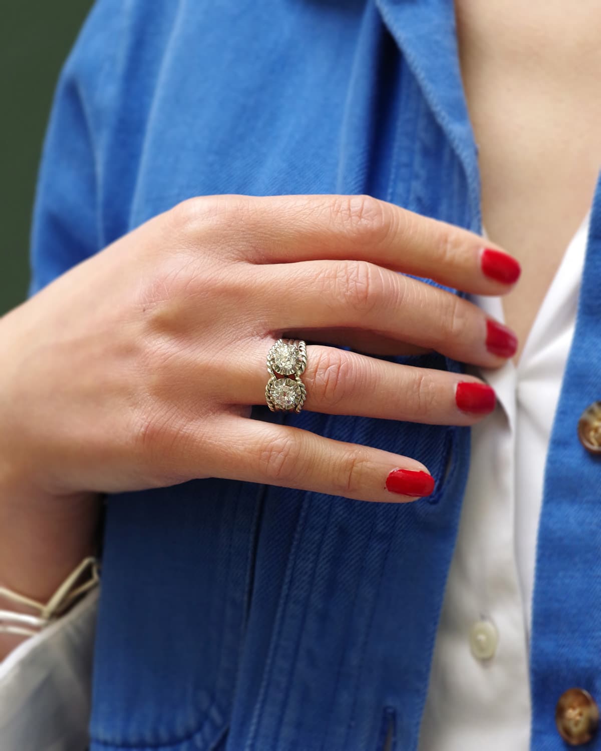 Retro diamond ring