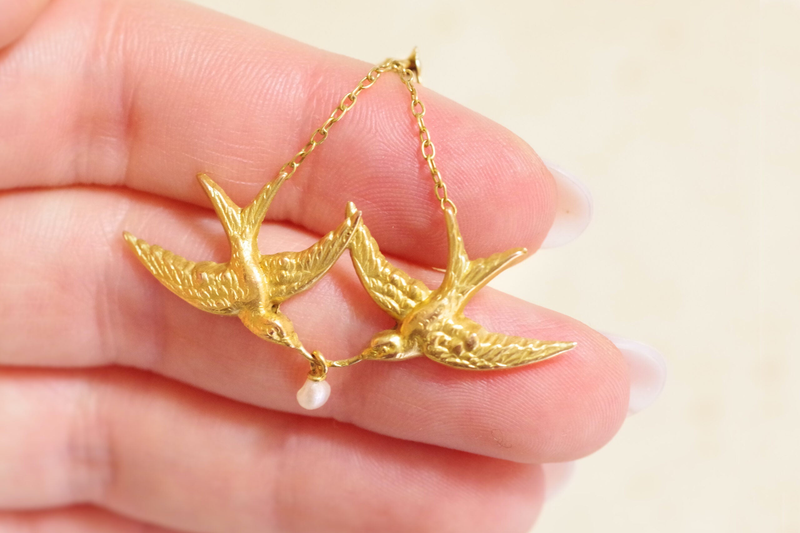 Swallow pendant 1900