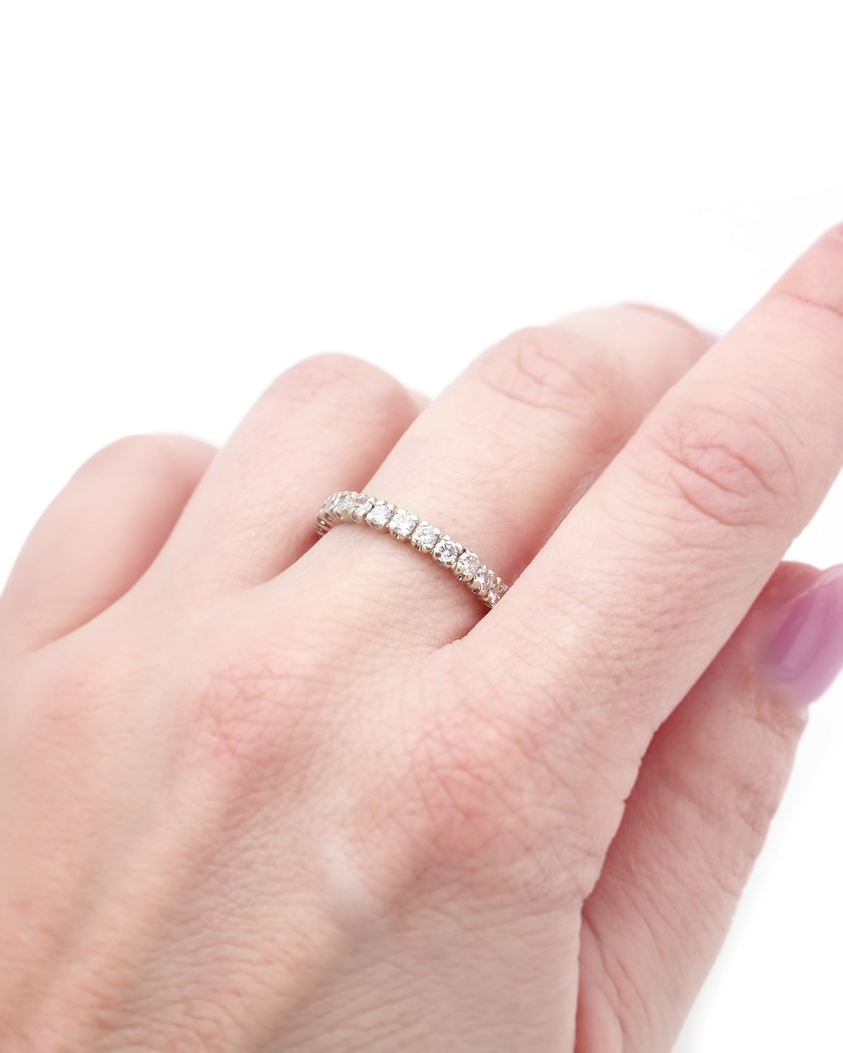 White gold eternity ring