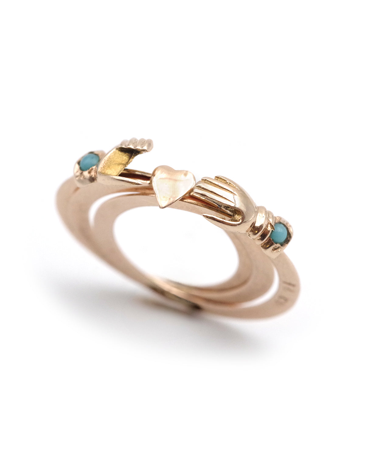 Fede turquoise ring
