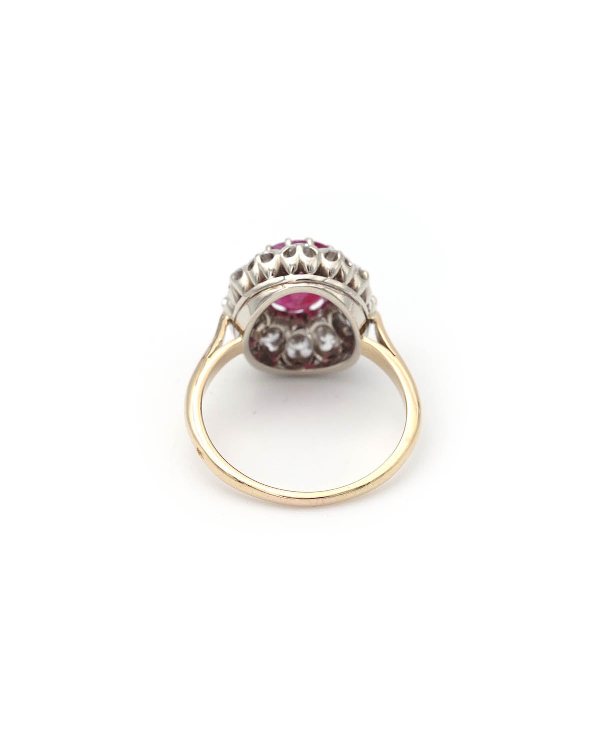 Ruby diamond ring in gold
