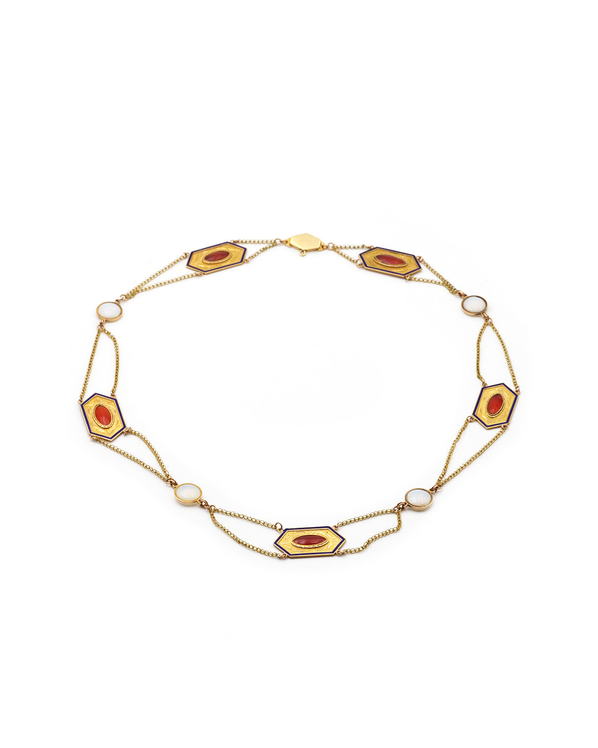 Collier draperie en or du Premier Empire