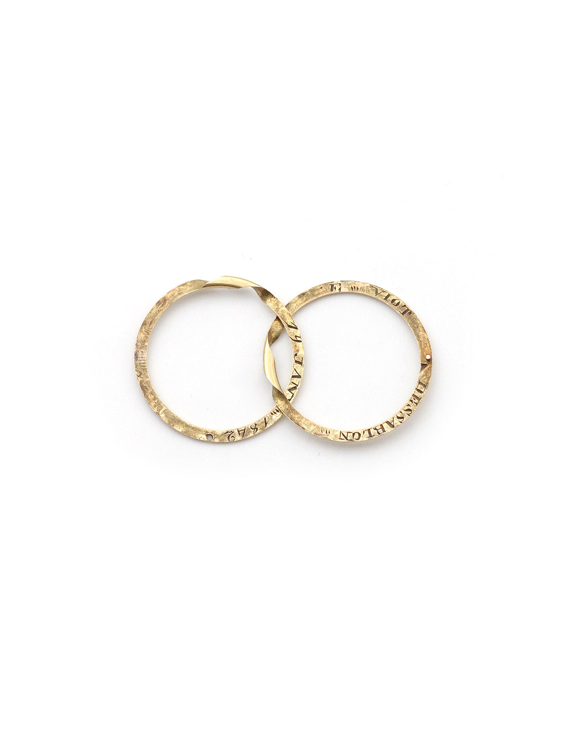 Antique gimmel ring in gold