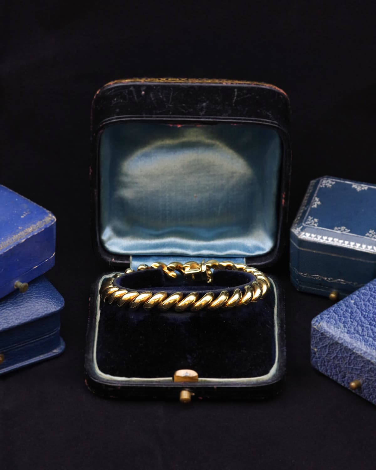San marco macaroni bracelet in gold