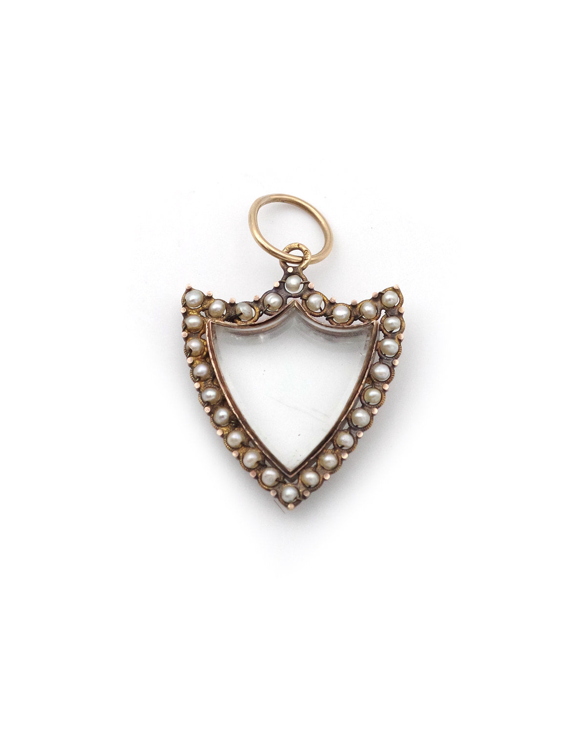 Georgian shield locket pendant