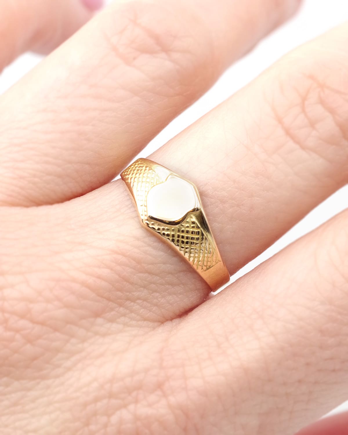 Bague chevalière à graver