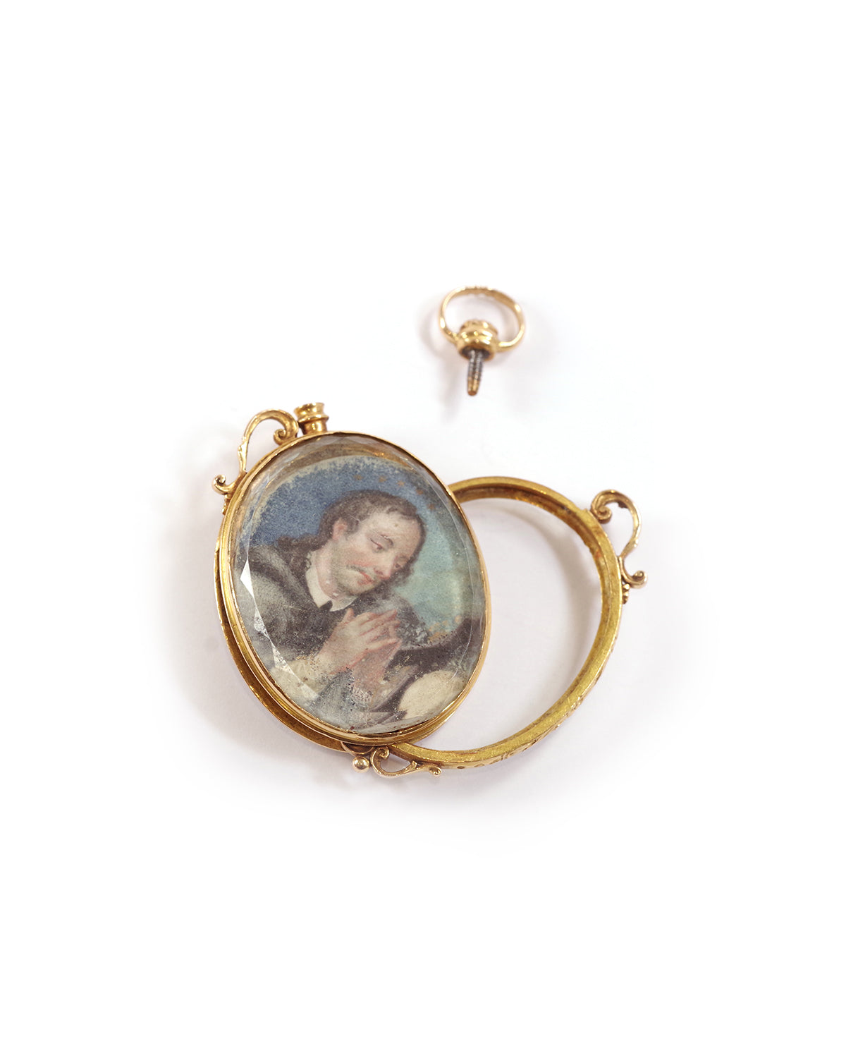 Pendentif porte photo or miniature