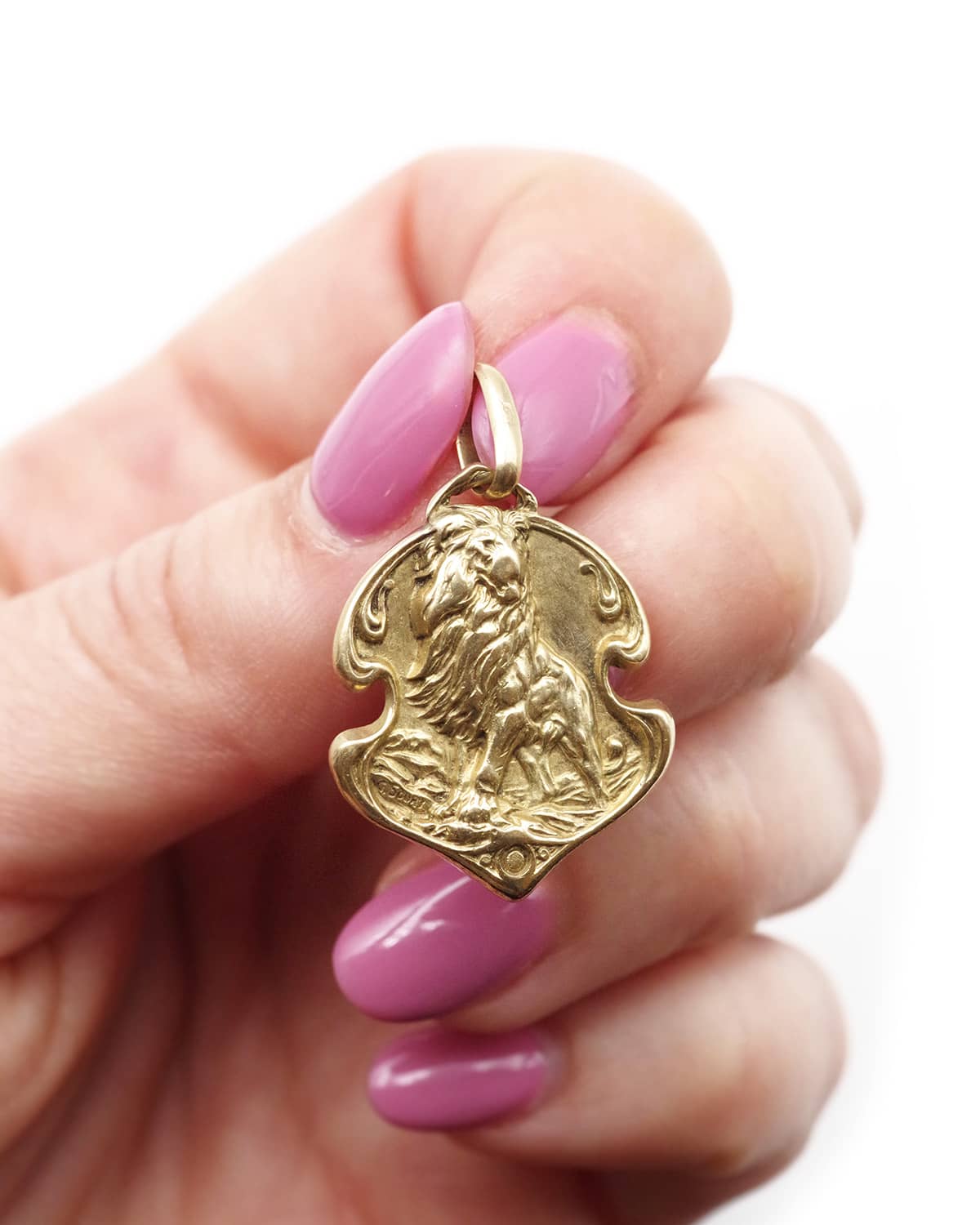 Médaille signe astrologique lion