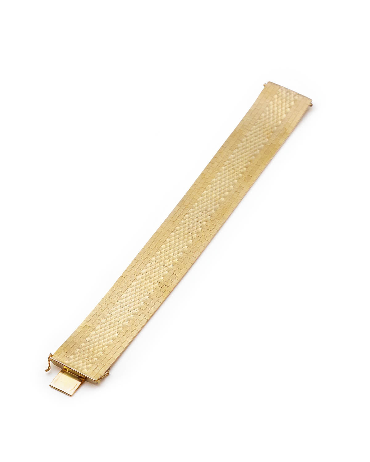 Bracelet manchette ruban en or