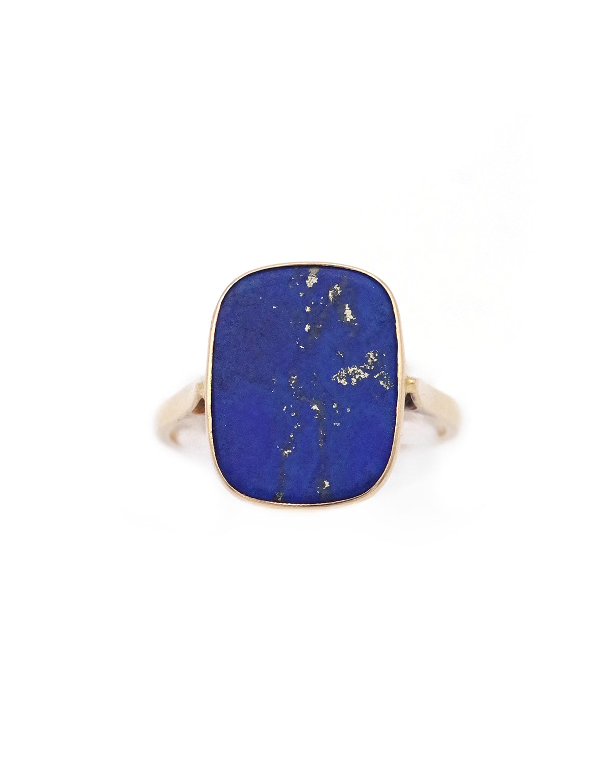 bague lapis lazuli en or
