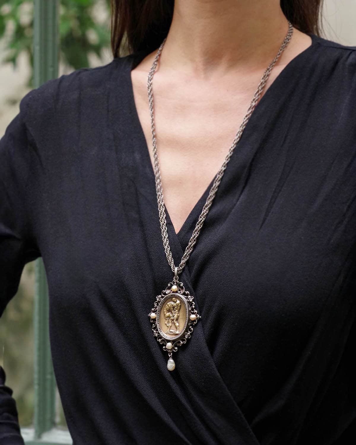 Jules wiese Hercules pendant in silver