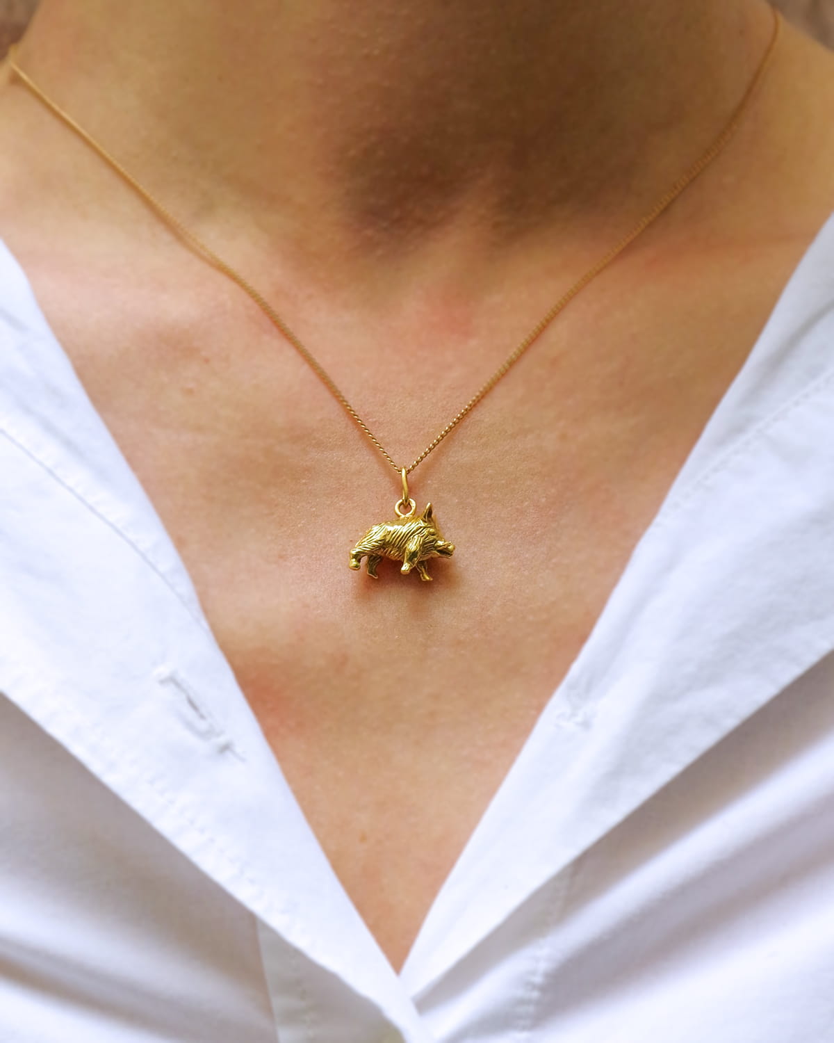 Boar pendant signed Mellerio