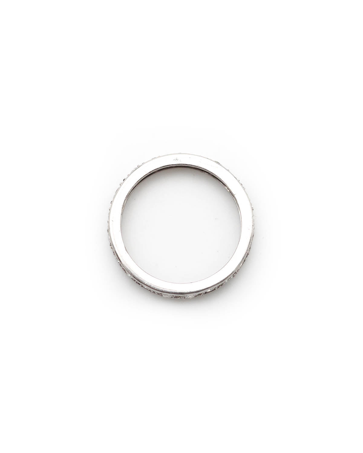 Edwardian platinum band ring