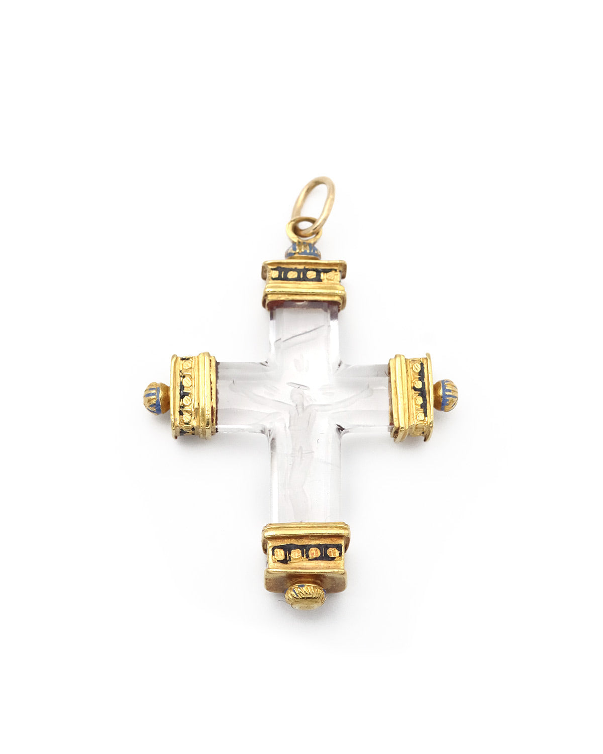 Croix renaissance en or et intaille