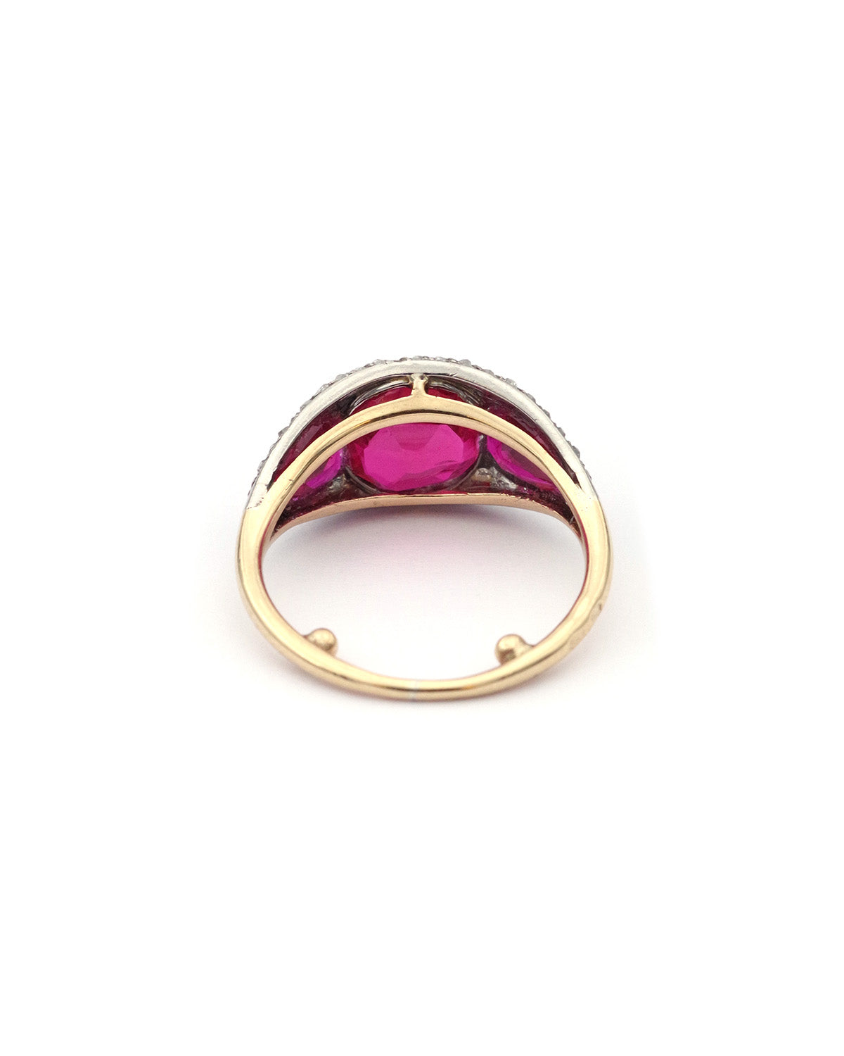 Three stone diamond ring