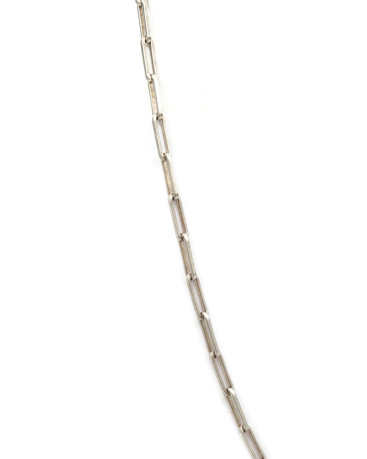silver paper clip chain
