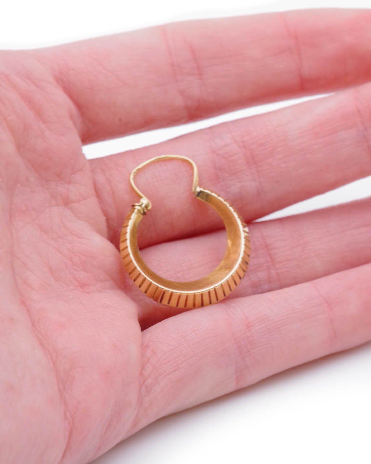 Boucles d'oreille ronde