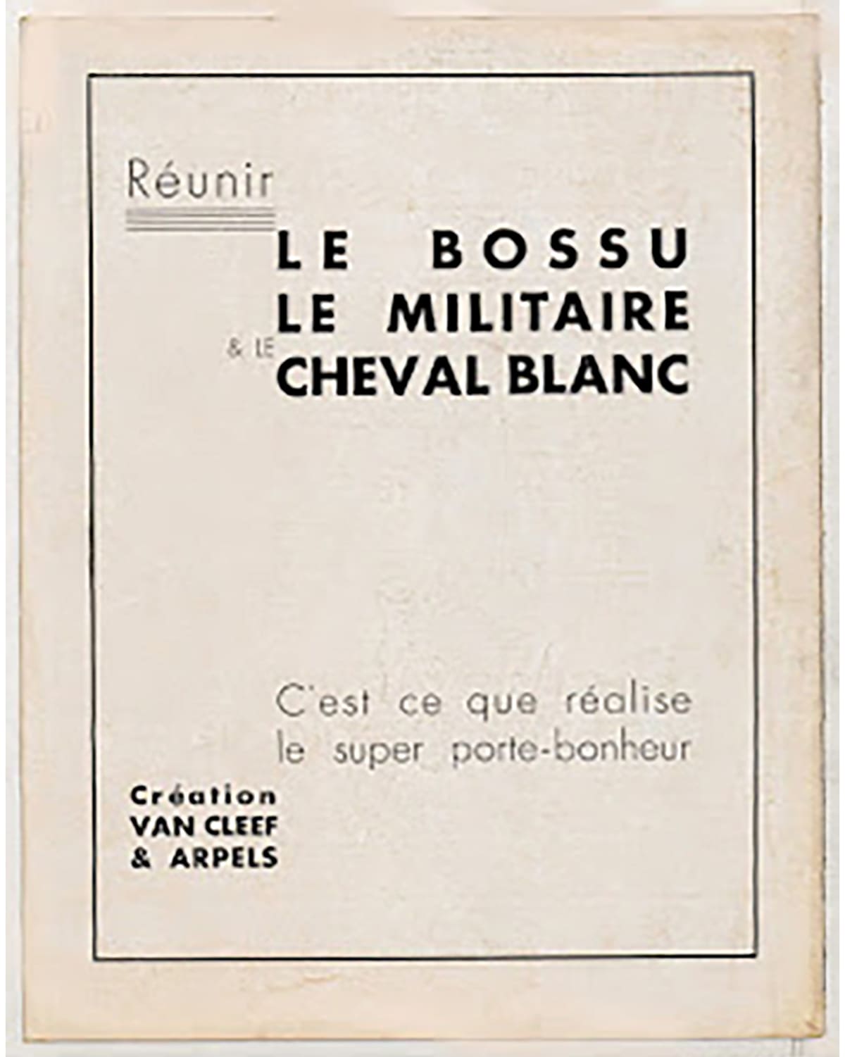 Publicité pour Les 3 inséparables charm de VC&A