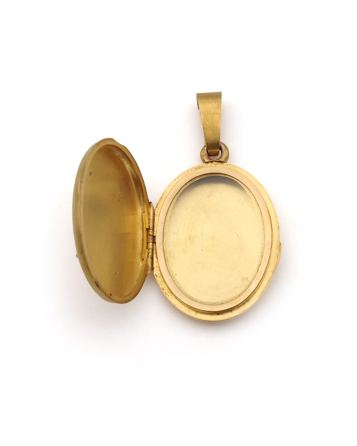 Victorian H letter gold pendant